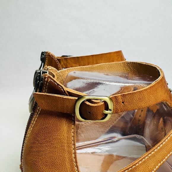 Soft Surroundings Antelope Macaria Sandals Women’s Sz 40 Studded Heeled Leather - Picture 9 of 12